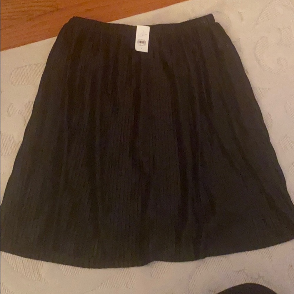 Loft black skirt